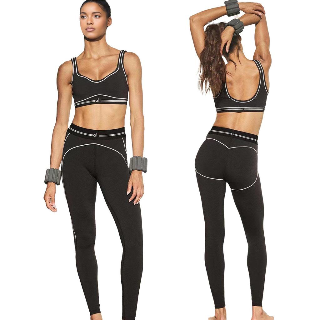 Y9002 Summer Women's Fashion Yoga Sport Leisure Two-Piece Set