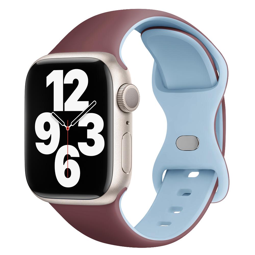 Silicone Strap For Apple Watch Band 44mm 45mm 41mm 40mm 49mm 42mm 38mm 46MM Sport Bracelet iWatch Series Ultra 2 SE 10 9 8 7 6 5