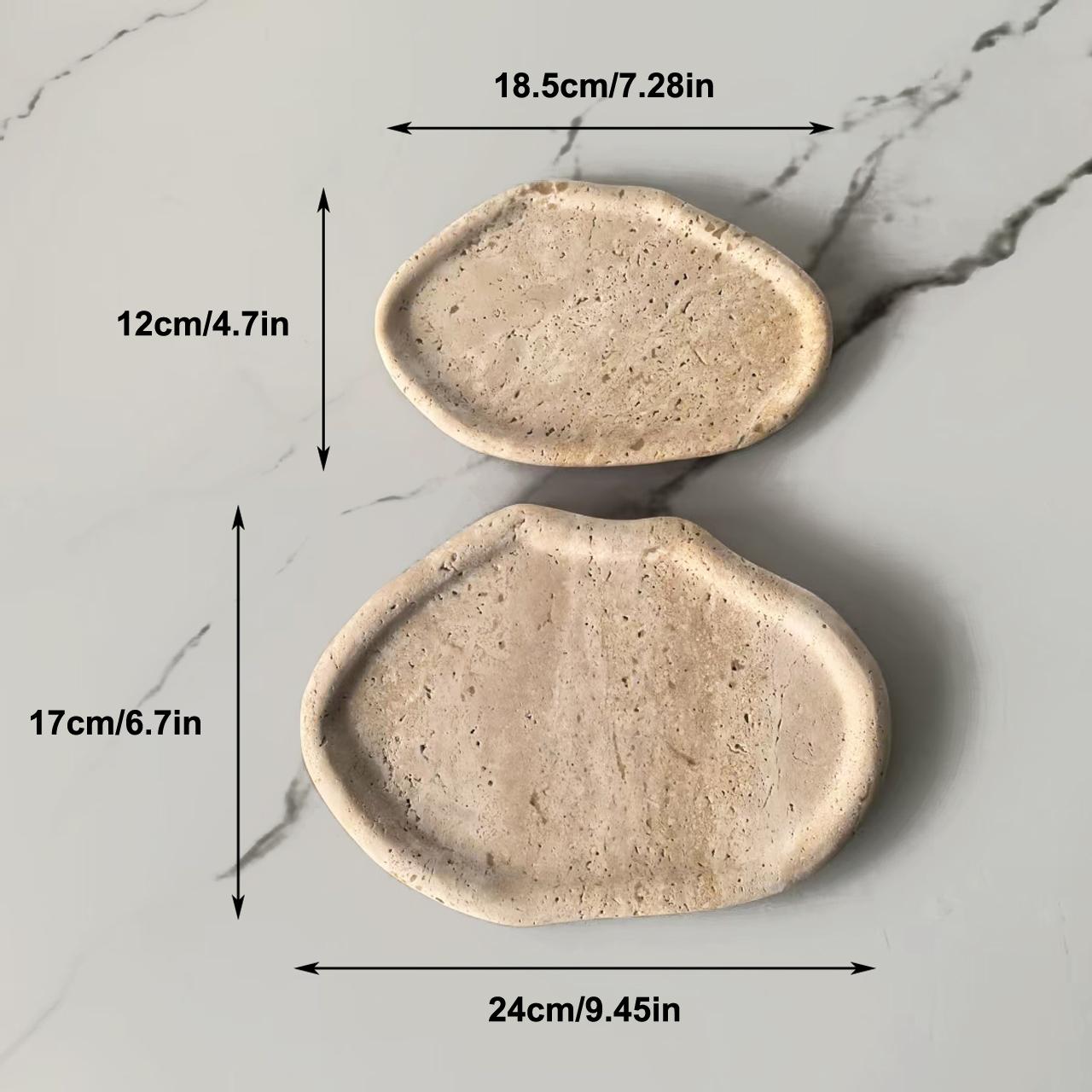Modern Travertine Tray Natural Stone Home