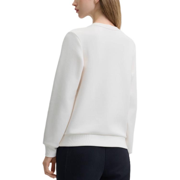 Fila X Rousseau Heritage Series Fashion Casual Comfortable Versatile Sweatshirt Women Tops Oatmeal F11W448210F-BG