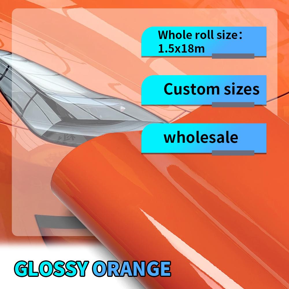 Tuning Auto Accessories Glossy Vinyl Wrap Car Stickers Color Change Film Custom Size Vehicle Decoration Body Covering Automotive