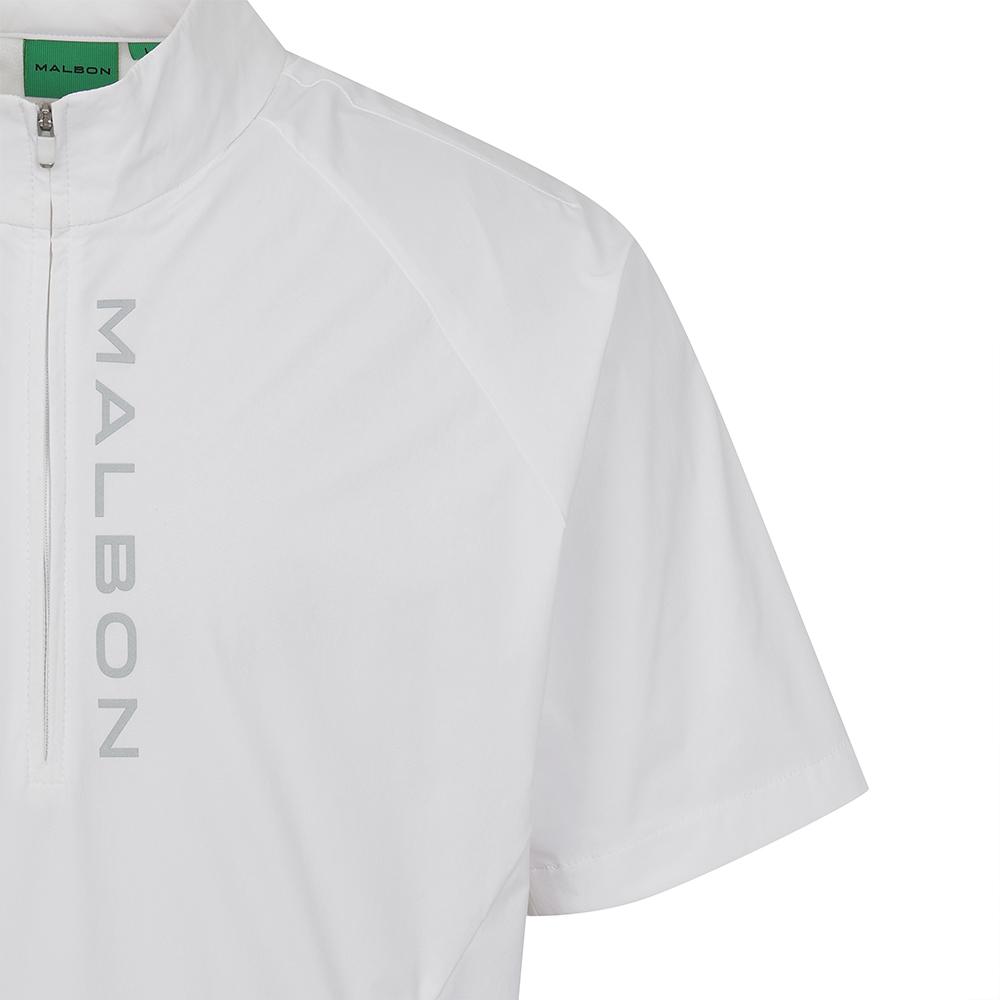 MALBON GOLF Performance Short Sleeve Anorak White (Man)
