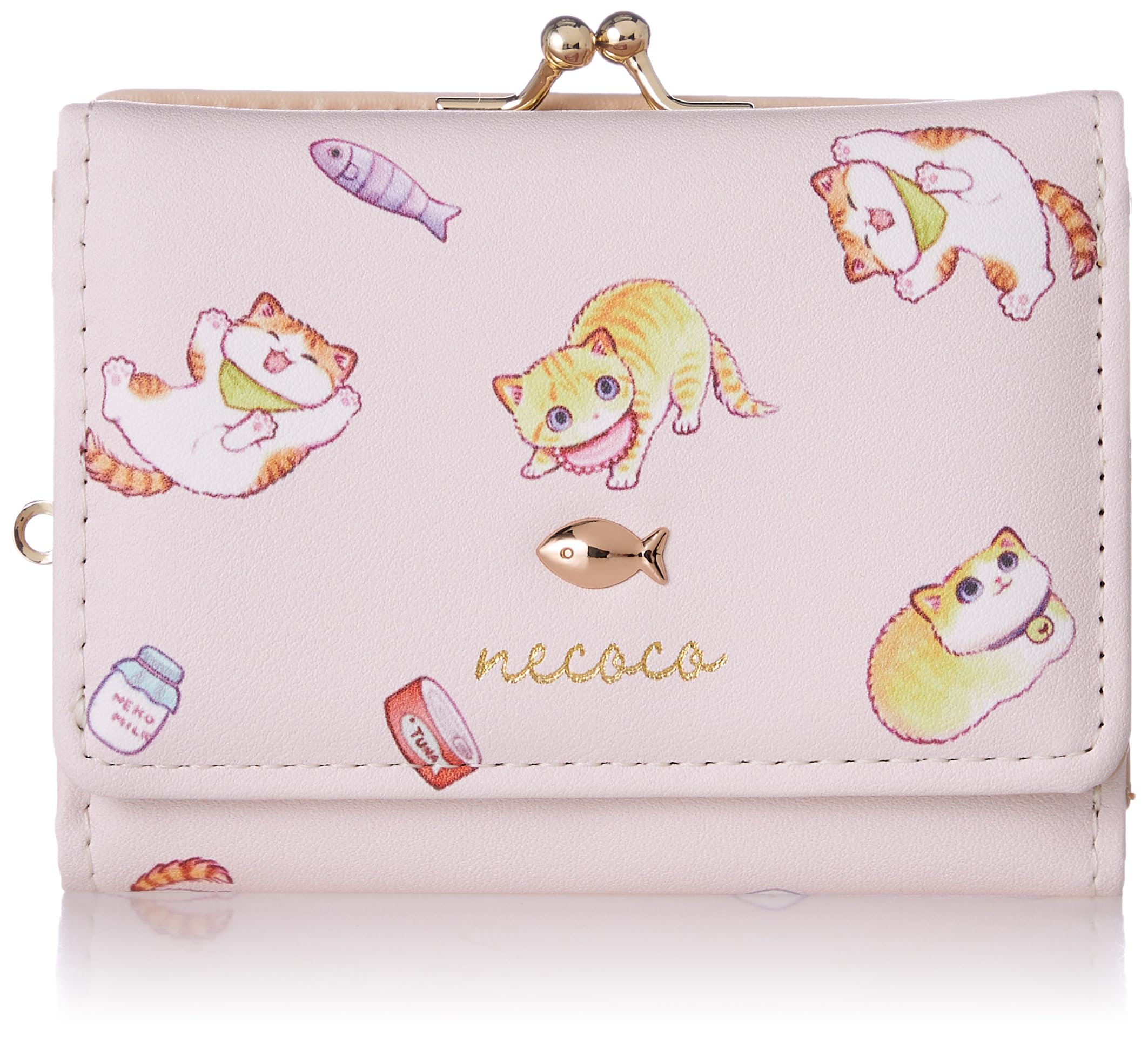 Складной кошелек Aldi, Серия сотрудничества Necoco, A48, Розовый