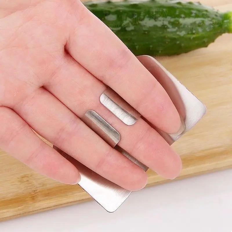 Finger Guard for Safe Cutting - 1PC Heavy-Duty Stainless Steel Anti-Cut Shield with Anti-Slip Grip for Cooking