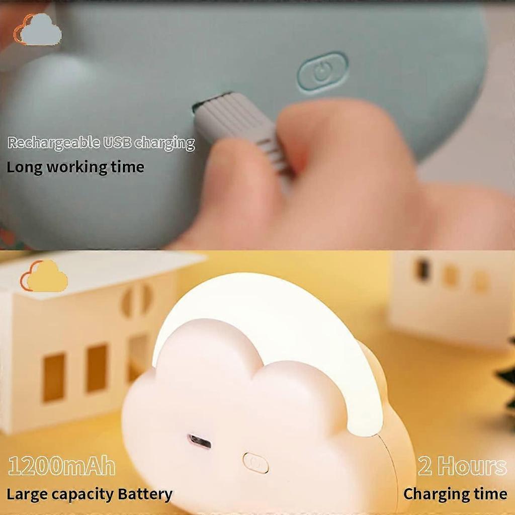 Child Portable Rechargeable LED, Small Baby Breastfeeding Bedroom Lamp, USB Bedside Night Light Adjustable Intensity, Gift for Baby Birth Child Travel