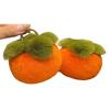 Fluffy Faux Rabbit Fur Keychain Good Luck Charm Car Decor Cute Persimmon Pendant Gift for Women Bags