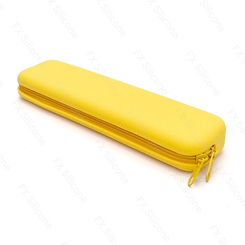 Rectangular Silicone Cartoon Pencil Case - Student Stationery Bag with Printable Logo
