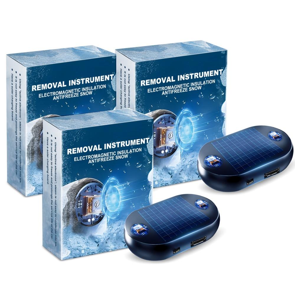 3PCS Car Electromagnetic Snow Device Windshield Quick Defrosting Snow Remover Portable Car Window Antifreeze Defrosting Device