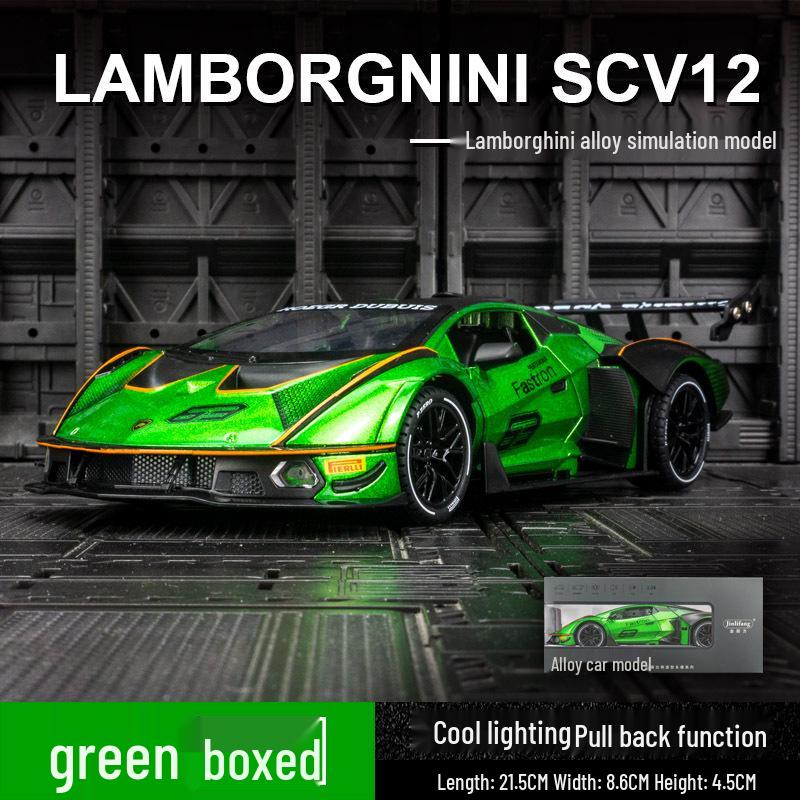 

Jinlifang 1901-190 Модель игрушки из сплава гоночного спортивного автомобиля Lamborghini SCV12