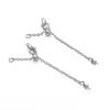 Sturdy Brass Adjustable Chain Portable Keychain with Lobster Clasp Fashion Accessory for Tent and Luggage Daily Use