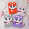 Cute Cat Plush Notebook with Lock 4 Colors Soft Furry Journal Diary, Secret Password Book for Girls Kids School Stationery Gifts