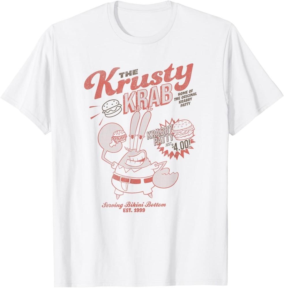 

Губка Боб Квадратные Штаны Мистер. Футболка с рекламой Красти Краба 3XL