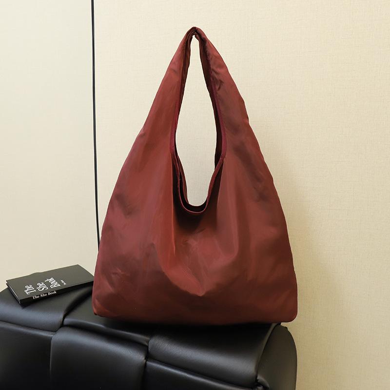 Foldable Large-Capacity U-Shaped Waterproof Polyester Tote Bag for Shopping