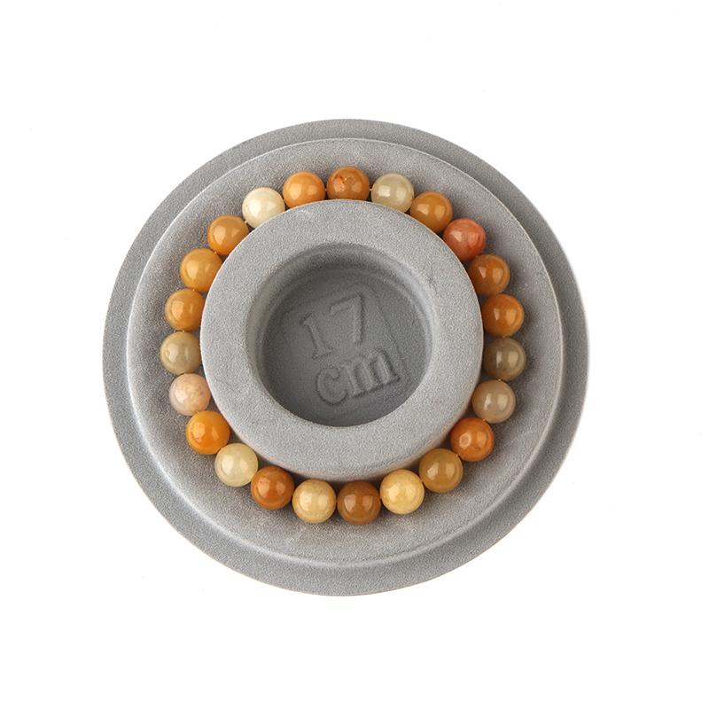 1PC Grey Flocked Bead Board Bracelet Necklace Beading Organizer Tray Beading Accessories Measuring Tool For Jewelry Making