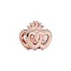 New Authentic Copper Plated Rosegold Heart Bird Butterfly Bead Charms Flower Charm Bead Charms Compatible With Pandora Bracelets Necklaces Women Diy J