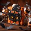 Wooden Roll Paper Stand Halloween Napkin Holder, Spooky Rustic Holder Towel for Home Kitchen Bathroom Countertop Dining Table Decor