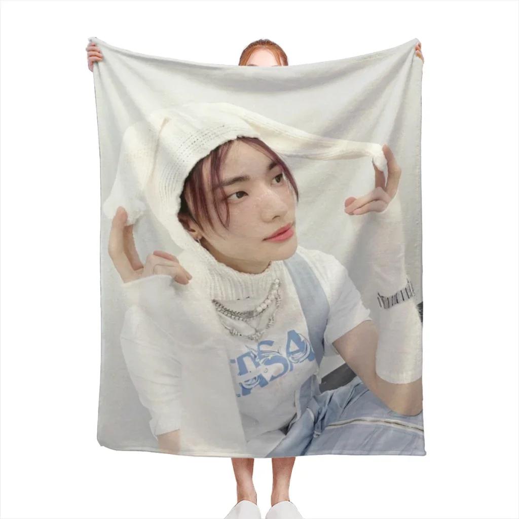 KPOP Inspired Stray Kids Fashion Plush Throw Blanket Soft Flannel for Sofa Couch Bed