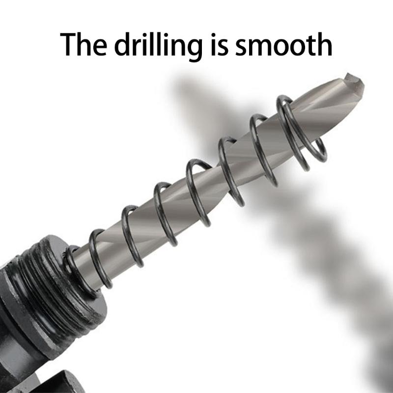 Square Drive Adapter with Drill Bit Hole Sawing Arbor Center Drill Extension Rod for Secure Hole Sawing Operations