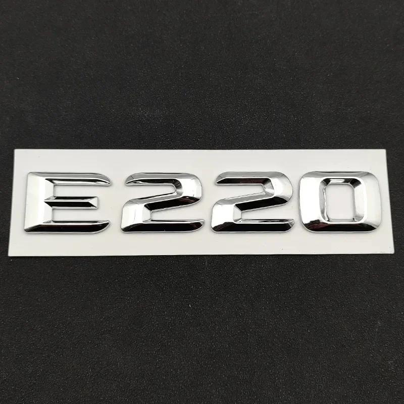 Car Trunk Letters Logo Emblem Badge Decals Sticker for Mercedes Benz E Class E200 E220 E230 E250 E260 E300 E350 E400 W212 W213