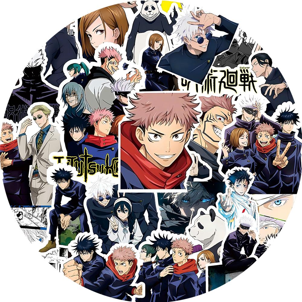 10/30/80pcs Anime Jujutsu Kaisen Itadori Yuji Stickers Graffiti Luggage Stationery Diary Cool Cartoon Decoration Sticker