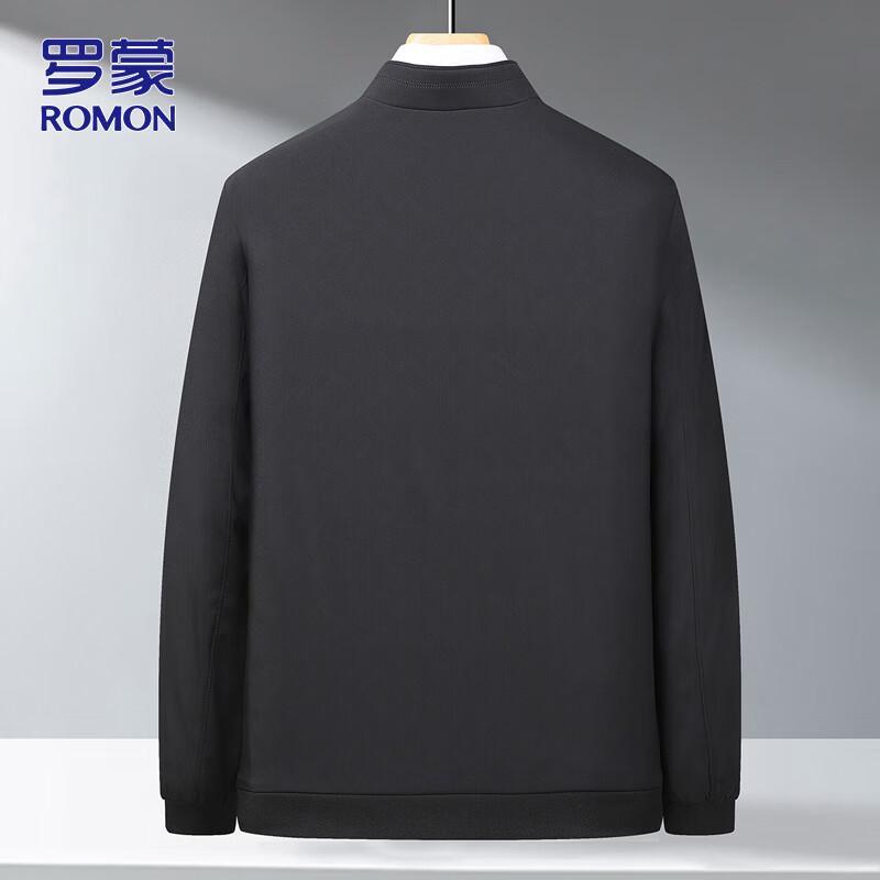 ROMON Men's Business Casual Stand-Collar Jacket
