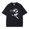 Lustiges Meme Rauchende Katzen Gesichts Grafik T-Shirts Herren Damen Freizeit Baumwolle Vintage T-Shirts Herren Oversized T-Shirts Katzen Liebhaber Geschenke 1