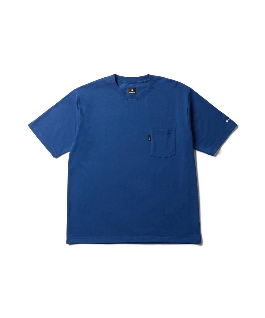 New Standard Pocket Short Size M [Snow Peak] T-Shirt NSD-TS-25AU001 T-shirt, Sleeve, Men's/Women's, Blue,