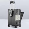Multi-Purpose Business Trolley Suitcase with Laptop Compartment and Cup Holder