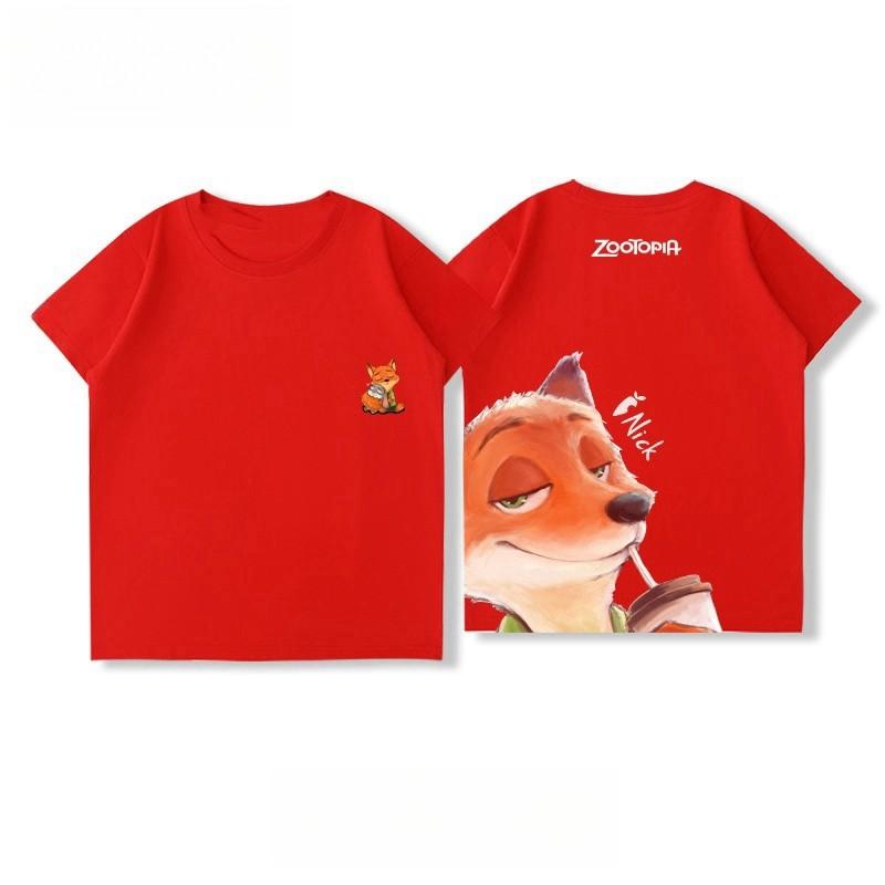 T-shirt unisex a maniche corte CubbyCrew nuova di zecca "Zootopia" Judy&Nick stampata top girocollo da uomo e da donna