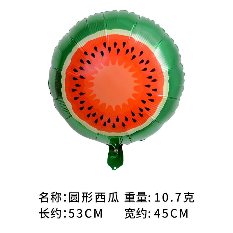 Mexican Summer Party Decorated Fruit Balloon Tropical Cactus Pineapple Watermelon Taco Strawberry Aluminum Balloon