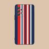 Red Blue Stripe Mobile Phone Case for Samsung Galaxy M55 54 42 35 34 33 32 23 22 15 14 13 12 F55 5G Colorful Cover Luxury Pretty
