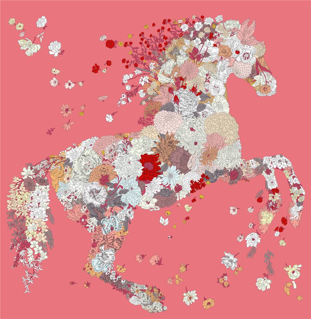 Lenço de Seda Sarja Animal Cavalo 90cm Xale de Moda Marca de Luxo Lenço Quadrado Hijab Feminino Bandana Foulard Lenço de Pescoço Lenços de Cabeça