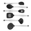 6Pcs Set Silicone Spoon Spatula Set Non‑Stick Baking Cooking Tools Kitchen Accessories