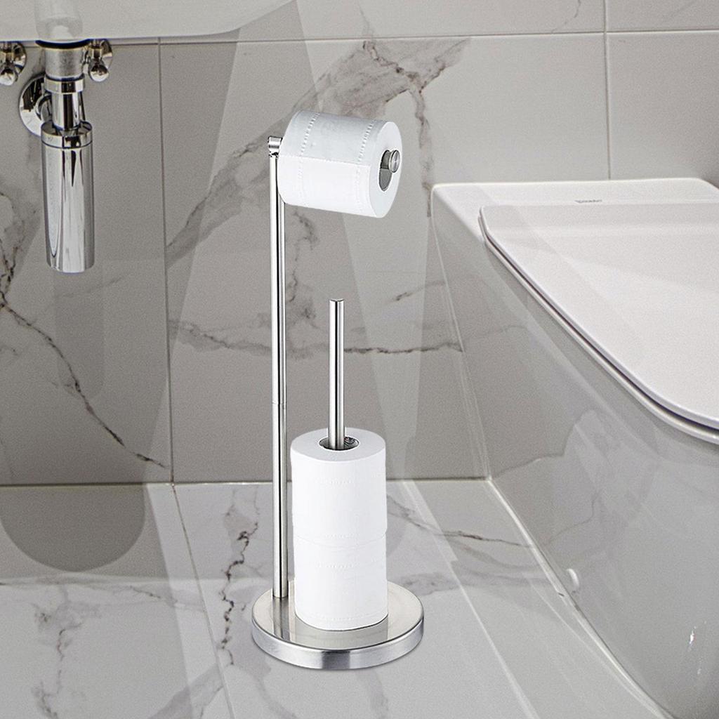 Fritstående servietrulleholder Bondegård Industrielt toiletpapirholder Argent