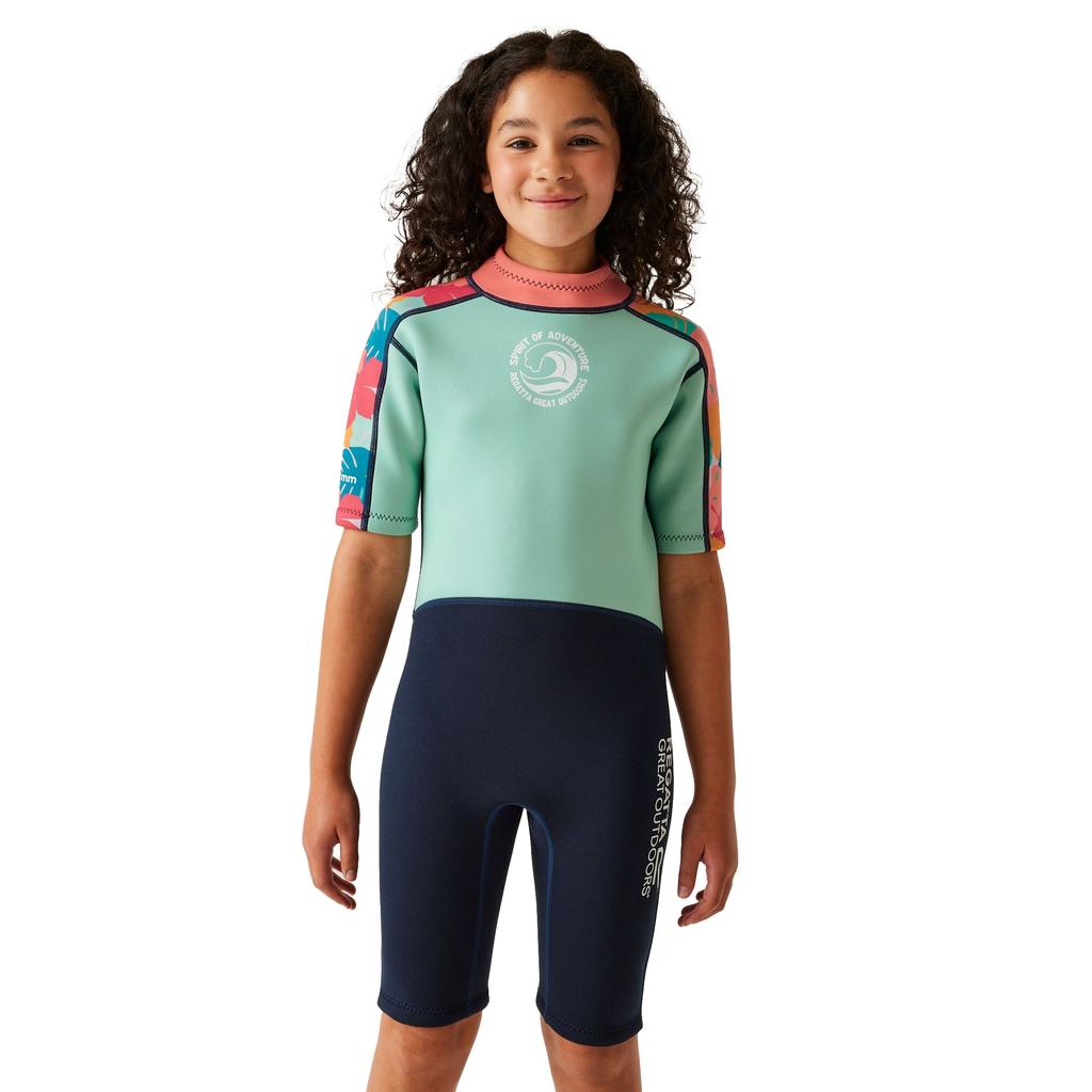 Regatta Childrens/Kids Tropical Leaves Wetsuit