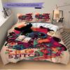 3pcs Lilo & Stitch Printed Bedding Set, Breathable And Soft, Machine Washable, Christmas Gift, Suitable for Bedroom Decoration, 118