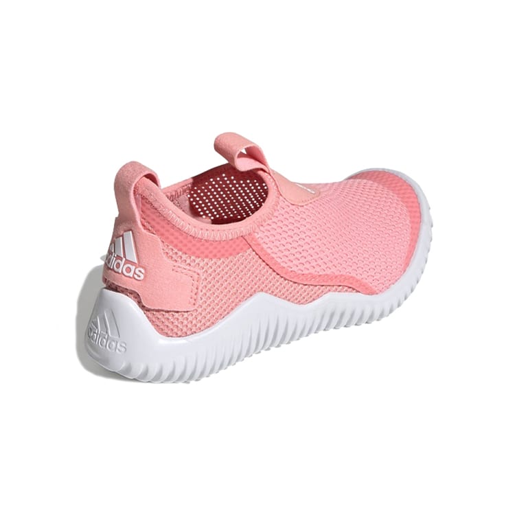 adidas Rapidazen S Rdy C Mesh Slip Resistant Anti Kick Low Top Kids' Running Shoes Pink White FX2572