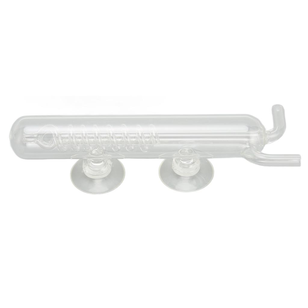 Carbon Dioxide Bubble Counter High Transparent Crystal Glass CO2 Spiral Bubble Counter for Aquarium