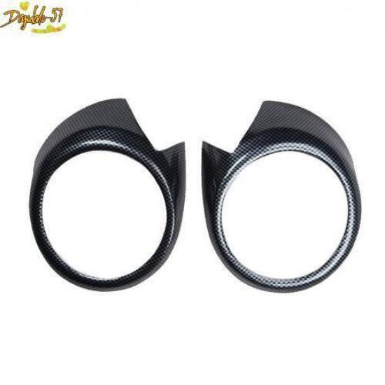 Console Dashboard Frame Decor Cover Trim Carbon Fiber For Honda Jazz 2008-2013