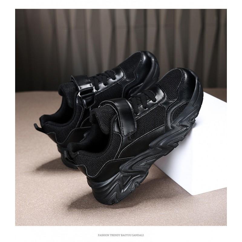 Kids Breathable Mesh Sneakers Boys Girls Lightweight Anti-Slip Casual Dad Shoes Size 28-39