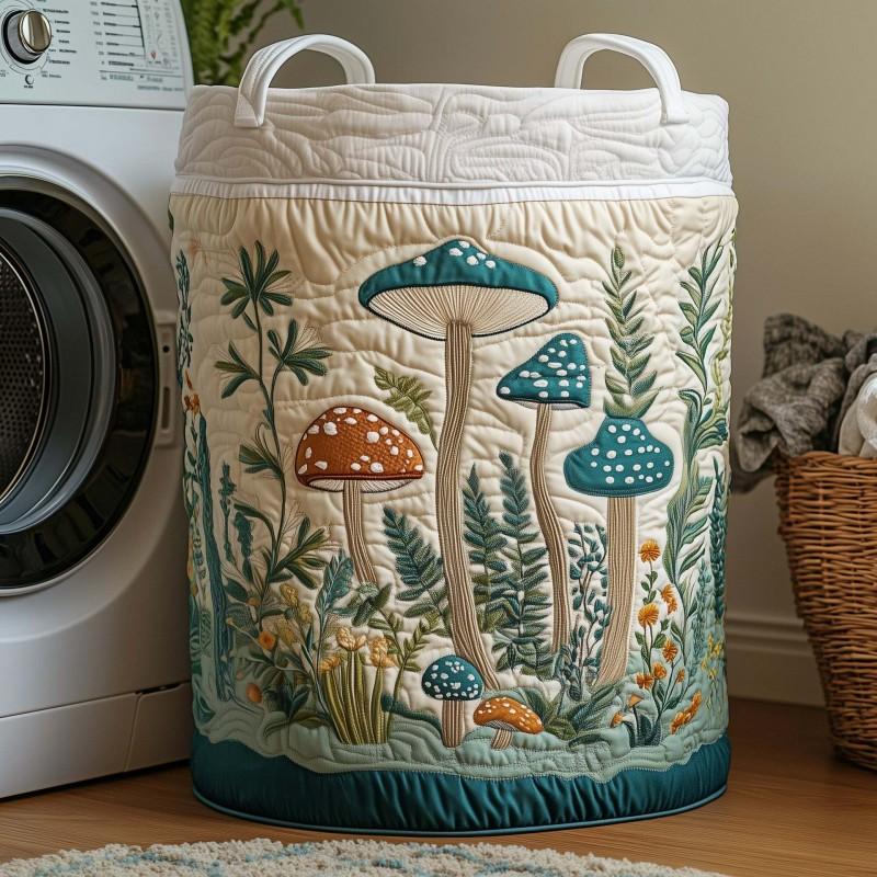 Quilted Laundry Basket Storage Organizer Clothes Dirty Home Organization