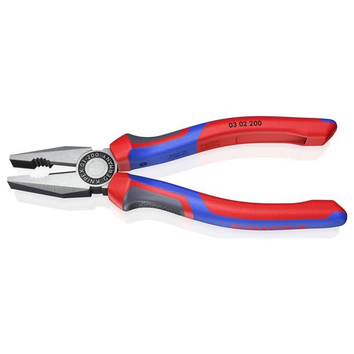 Pince universelle - KNIPEX - 200mm - Bi-matière - Rouge