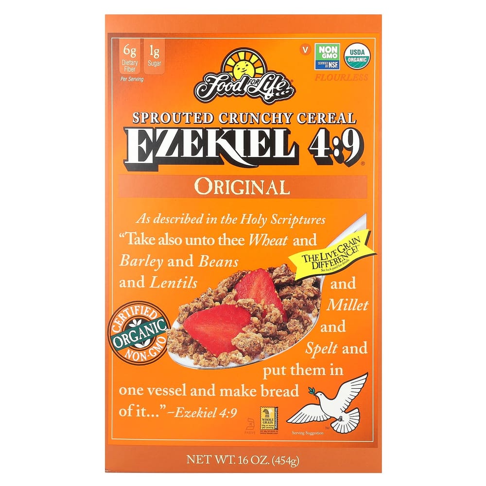 iHerb Ezekiel 49 Sprouted Whole Grain Cereal, Original, 454g (16 oz)