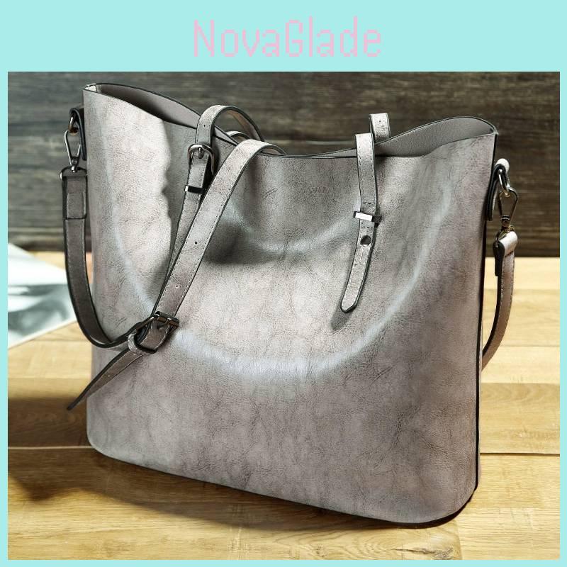 Fashionable Pu Tote Bag For Women With Multiple Pockets And Soft Handles