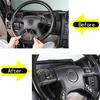 4x Carbon Fiber Interior Steering Wheel Button Frame Cover For 2003-07 Hummer H2
