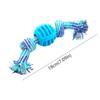 TPR Ball & Cotton Rope Dog Toy - Teeth Cleaning, Interactive Play, Washable & Durable