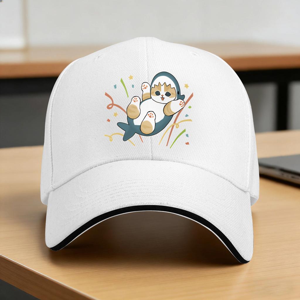 Sharks and Kittens Sun Baseball Cap  Summer Fashion Hip Hop Hats For Couple Women Outdoor Sports Baseball Caps