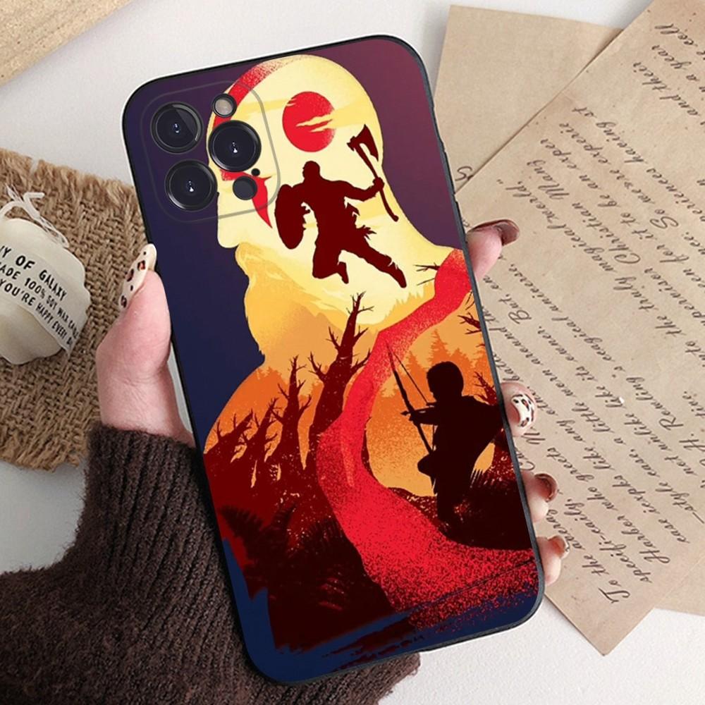 God of War Phone Case Silicone Soft for iphone 15 14 13 12 11 Pro Mini XS MAX 8 7 6 Plus X XS XR Cover