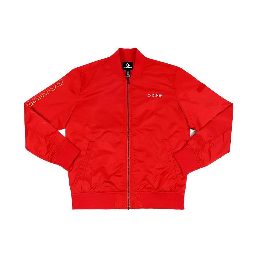 

Converse Stand Collar Casual Sports Jacket Men Jacket Enamel-Red 10007769-A03