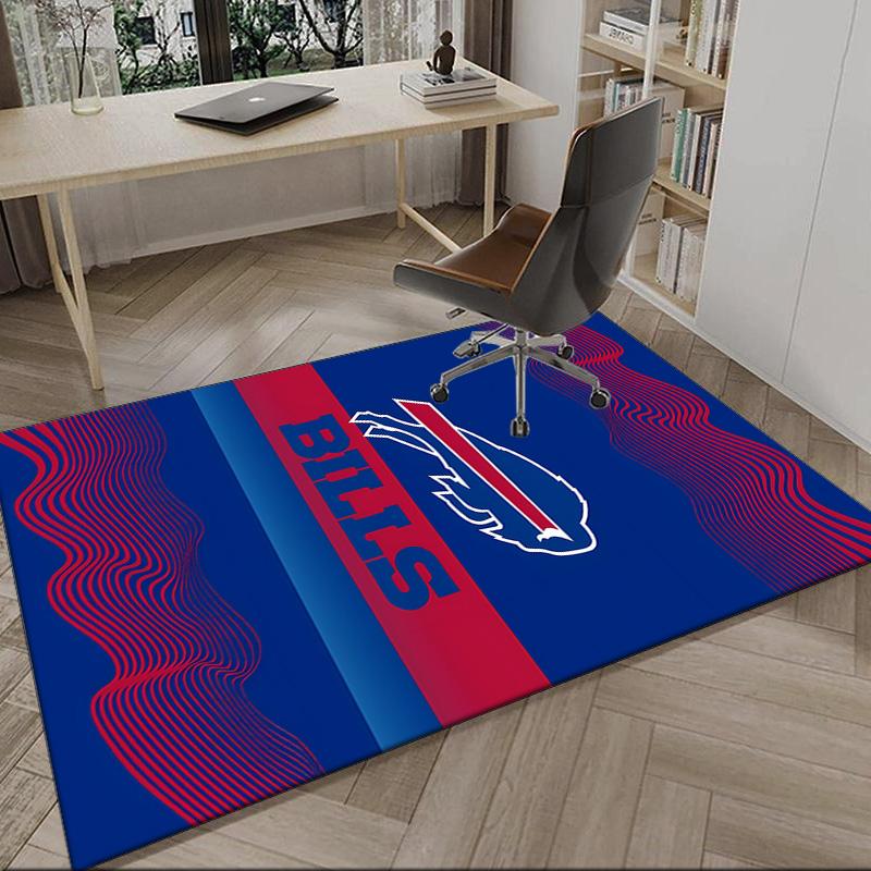 Bills Logo Carpet, Kitchen Rugs, Yoga Mat, Non-Slip Mats, Rug for Bathroom, Living Room Bedroom, Camping Rugs Christmas Gift